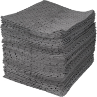 Feuilles absorbantes li&eacute;es de premi&egrave;re qualit&eacute;, Universel, 15" x 17", 30 gal. d'absorption - Produits de sécurité Zenith 