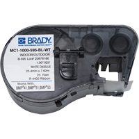 Cartouche pour imprimante d'&eacute;tiquettes, Blanc - Brady M4C-1000-595-BL-WT