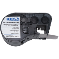 Cartouche pour imprimante d'&eacute;tiquettes, Blanc - Brady M4C-1000-595-RD-WT