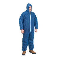 Combinaisons &agrave; capuchon, 2T-Grand, Bleu, Polypropyl&egrave;ne - Produits de sécurité Zenith 