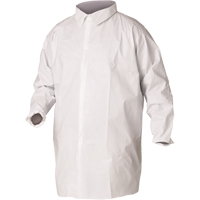 Sarraus de laboratoire KleenGuard A20, SMS, Blanc, Grand - Ansell 35620