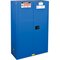 ChemCor&reg; Lined Hazardous Material Safety Cabinets, 45 gal., 43" x 65" x 18" - Justrite 8645282