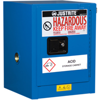 ChemCor&reg; Lined Hazardous Material Countertop Safety Cabinets, 4 gal., 17" x 22" x 17" - Justrite 8604282