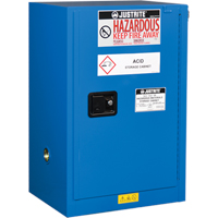 ChemCor&reg; Lined Hazardous Material Compac Safety Cabinets, 12 gal., 23.25" x 35" x 18" - Justrite 8612282