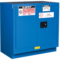 ChemCor&reg; Lined Hazardous Material Undercounter Safety Cabinets, 22 gal., 35" x 35" x 22" - Justrite 8623282