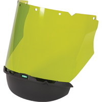 Visi&egrave;res V-Gard avec mentonni&egrave;re pour les travaux avec l'arc &eacute;lectrique, Polycarbonate, Teinte Vert - MSA 10118480