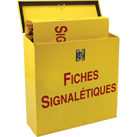 Boîte pour documents de s&eacute;curit&eacute; pour le chantier, Français, Compris reliures - Accuform NMC FRZRS367