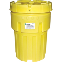 Barils de r&eacute;cup&eacute;ration en poly Plus Envirosalv , 95 gal. US, Stationnaire - Enpac 1295-YE