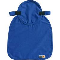 Tampon et voile pour le cou refroidissants et ignifug&eacute;s pour casque de s&eacute;curit&eacute; Chill-Its 6717FR, Bleu - Ergodyne 12657