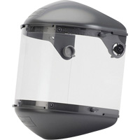 Fibre-Metal Dual 4" Crown High Performance Face Shield System, Propionate, Ratchet Suspension - PIP Global Safety FM400DCCL