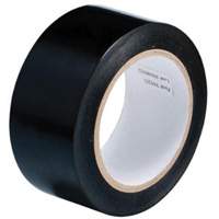 Ruban de marquage pour planchers, 2" x 108', Vinyle, Noir - Brady 58222