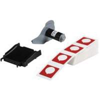Raised Push-Button Panel Labels, Polyester, 1.8" L x 1.8" H, Red - Brady M7-169-593-RD