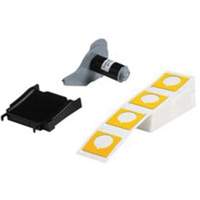 Raised Push-Button Panel Labels, Polyester, 1.8" L x 1.8" H, Yellow - Brady M7-169-593-YL
