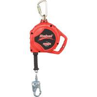 Cordage de s&eacute;curit&eacute; autor&eacute;tractable Rebel, 33', Acier inoxydable, Pivotant - 3M Protecta Protection Contre Les Chutes 3590503