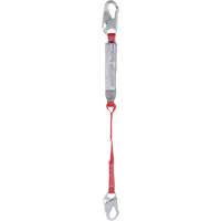 Longe &agrave; amortisseur de choc Pro, 3', Point d'ancrage &agrave; Mousqueton verrouillable, Mousqueton verrouillable aux jambes, Polyester - 3M Protecta Protection Contre Les Chutes 1341002C