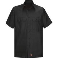 Chemise &agrave; manches courtes en tissu ind&eacute;chirable, Hommes, 2T-Grand, Noir - Red Kap SY60BK-SS-XXL