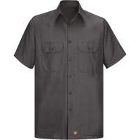 Chemises pour hommes antid&eacute;chirure de couleur solide, Hommes, T-Grand, Charbon - Red Kap SY60CH-SS-XL