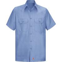 Chemise &agrave; manches courtes en tissu ind&eacute;chirable, Hommes, Grand, Bleu - Red Kap SY60LB-SS-L