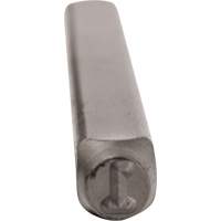Individual Standard General Purpose Steel Hand Stamp Pieces, # 1, 1/2" - C.H. Hanson 204001