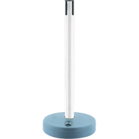 Tensabarrier ext&eacute;rieur - poteaux r&eacute;cepteurs, Hauteur de 37", Blanc - Tensator 885-32-32-RCV
