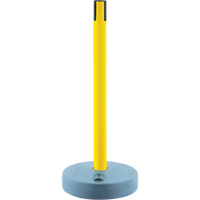 Tensabarrier ext&eacute;rieur - poteaux r&eacute;cepteurs, Hauteur de 37", Jaune - Tensator 885-35-35-RCV