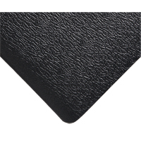 Deluxe Soft Step No. 444 Mats, Pebbled, 4' x 5' x 5/8", Black, PVC Sponge - Wearwell 444.58X4X5BK