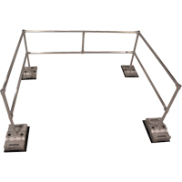 Syst&egrave;me RoofGuard classique - Trousses emball&eacute;es, Aluminium, 72" la x 108" lo x 42" ha - Liftsafe Fall Protection RGC-KIT-09
