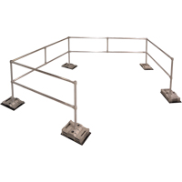 Syst&egrave;me RoofGuard classique - Trousses emball&eacute;es, Aluminium, 72" la x 216" lo x 42" ha - Liftsafe Fall Protection RGC-KIT-18