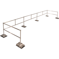 Syst&egrave;me RoofGuard classique - Trousses emball&eacute;es, Aluminium, 72" la x 324" lo x 42" ha - Liftsafe Fall Protection RGC-KIT-27