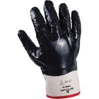 Gants 7166R Showa &agrave; prise rugueuse, 9/Moyen, R&ecirc;vetement Mousse de nitrile, Enveloppe en Jersey/Coton - Showa 7166R-09