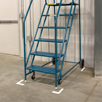 Lean 5S Manufacturing Markers, L, 6" L x 6" W, White, Vinyl - Incom Top Tape & Label LM110W