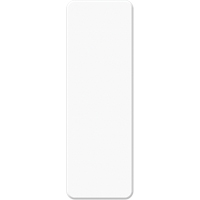 Armor Stripe Lean/5S Markers, Rectangle, 6" L x 2" W, White, Plastic - Incom Top Tape & Label ASM100W