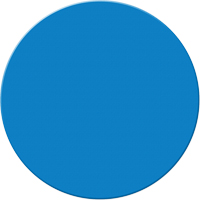 Armor Stripe Lean/5S Markers, Circle, 6" L x 6" W, Blue, Plastic - Incom Top Tape & Label ASM190B