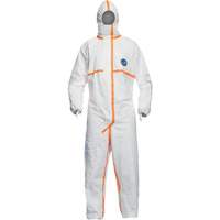 Coveralls, Medium, White, Tyvek&reg; 800 J - Dupont Personal Protection TJ198T-MD
