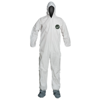 ProShield&reg; 50 Coveralls, Large, White, Microporous - Dupont Personal Protection NB122S-LG