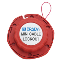 Mini dispositif de verrouillage &agrave; c&acirc;ble, Longueur de 8' - Brady 50940