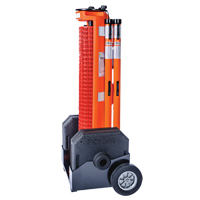 Barri&egrave;re avec roues , 50' lo, Plastique, Orange - Rapidroll 70-7050