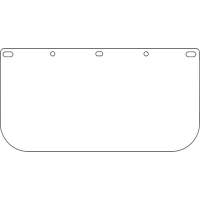Dynamic Faceshield Visor Window, PETG, Clear Tint - PIP Global Safety EP815/40