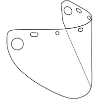 Dynamic Die Cut Formed Faceshield Visor, Polycarbonate, Clear Tint - PIP Global Safety EP919PF/40