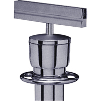 Sign Bracket for Portable Post, Satin Chrome - Tensator BRACKET-NOSC-1S