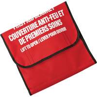Dynamic Fire Blanket with Nylon Pouch Holder, Wool, 60"L x 71"W - PIP Global Safety FABFB00