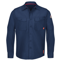 Chemises de travail IQ Endurance pour hommes, Petit, Bleu marin - Bulwark QS40NV-RG-S