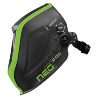 Masque de soudage P550, 3,94" lo x 1,97" la Champ de vision, Teinte 4/9 - 13, Noir/Vert - Optrel 1007.011