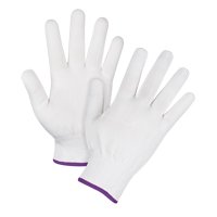 Seamless String Knit Gloves, Polyester, 15 Gauge, Ladies/X-Small - Zenith Safety Products 