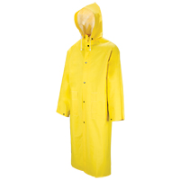 601 Tornado Long Rain Coat, Polyester/PVC, Large, Yellow - WASIP LTD. R601Y40