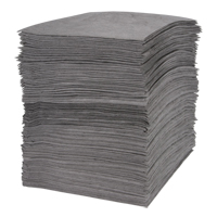 Feuilles absorbantes souffl&eacute;es de premi&egrave;re qualit&eacute;, Universel, 15" x 18", 30 gal. d'absorption - Produits de sécurité Zenith 