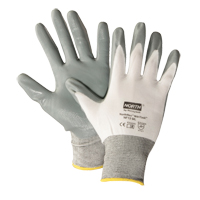 NorthFlex Nitri Task Gloves, Large, Nitrile Coating, 13 Gauge, Nylon Shell - PIP Global Safety NF13/9L-H5