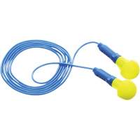 Bouchons d'oreilles E-A-R Push-Ins, Avec cordon, Paire - Sac en poly, 28/23 dB NRR, Taille unique - 3M 318-1001