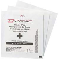 Gaze Dynamic, Tampon, 4" lo x 4" la, St&eacute;rile, Dispositif m&eacute;dical Classe 1 - PIP Global Safety FAGP4X425