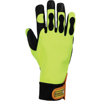Endura&reg; Hi-Viz Chainsaw Gloves, Size Large/9, Goatskin Palm - Superior Glove Works Ltd. 385CS-L